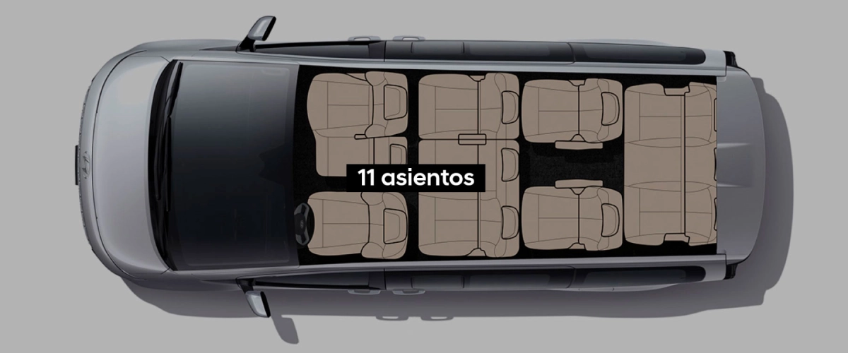 Staria - Capacidad para 11 pasajeros